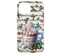 Christmas Hot Cocoa Coffee Latte Xmas Graphic Happy Winter Coque pour iPhone 14