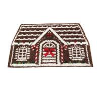 Christmas House Doormat | 23.6x35.4in Festive Non-Slip Holiday Floor Mat | Winter Entrance Rug For Indoor Outdoor Use | Decorative Seasonal Mat For Home Bedroom Living Room Kitchen Bath Area Floor Dec