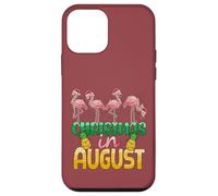 Christmas in August Flamingo Summer Ananas Tropical Coque pour iPhone 12 Mini