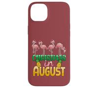 Christmas in August Flamingo Summer Ananas Tropical Coque pour iPhone 14 Plus