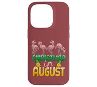 Christmas in August Flamingo Summer Ananas Tropical Coque pour iPhone 14 Pro