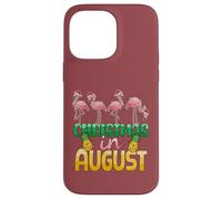 Christmas in August Flamingo Summer Ananas Tropical Coque pour iPhone 14 Pro Max