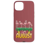 Christmas in August Flamingo Summer Ananas Tropical Coque pour iPhone 15 Plus