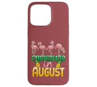 Christmas in August Flamingo Summer Ananas Tropical Coque pour iPhone 15 Pro Max