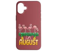 Christmas in August Flamingo Summer Ananas Tropical Coque pour iPhone 16 Plus