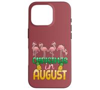 Christmas in August Flamingo Summer Ananas Tropical Coque pour iPhone 16 Pro