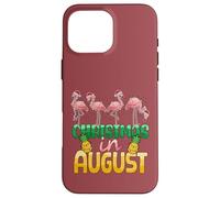 Christmas in August Flamingo Summer Ananas Tropical Coque pour iPhone 16 Pro Max