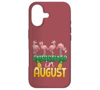 Christmas in August Flamingo Summer Ananas Tropical Coque pour iPhone 17