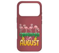 Christmas in August Flamingo Summer Ananas Tropical Coque pour iPhone 17 Pro