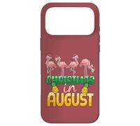 Christmas in August Flamingo Summer Ananas Tropical Coque pour iPhone 17 Pro Max