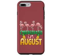Christmas in August Flamingo Summer Ananas Tropical Coque pour iPhone 7 Plus/8 Plus