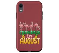 Christmas in August Flamingo Summer Ananas Tropical Coque pour iPhone XR