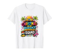 Christmas in August Squad Summer Holiday Party Art T-Shirt Graphique avec Valeur