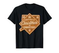 Christmas in Connecticut Chemise Flocon de Neige Cookie Family Holid T-Shirt