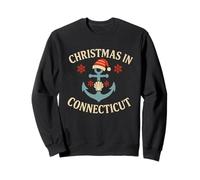 Christmas in Connecticut Chemise Nautique Père Noël Ancre Mignonne Sweatshirt