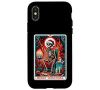 Christmas in Hell Tarot Card ! Scary Horror X-Mas Coque pour iPhone X/XS