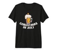 Christmas in July Beer Funny Xmas Tree Summer Beer Lover T-Shirt Haut de Gamme