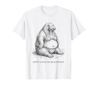 Christmas in July Don't Judge My Beach Body Walrus T-Shirt