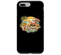 Christmas in July Santa Tropical Beach Sunset Scène Coque pour iPhone 7 Plus/8 Plus
