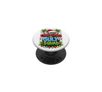 Christmas in July Squad Tropical Summer New Year Design PopSockets PopGrip Adhésif