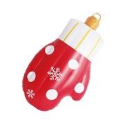 Christmas Inflatable Ball - PVC Large Holiday Blow Up Tree Ornaments | Blow Up Ornaments Outdoors, Christmas Themed Decorations for Lawn Porch Patio Outdoor Parties Courtyard Garden Holiday