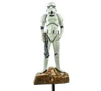 Christmas Inspirations Décoration de jardin Stormtrooper - Star Wars - 38 cm - Décoration de jardin décorative pour parterre de fleurs, pelouse ou pot de fleurs - Figurine décorative d'extérieur