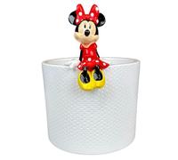Christmas Inspirations Disney Minnie Mouse Pot Buddy 10 x 6 x 5 cm Décoration de jardin pour pots de fleurs, vases - Suspension décorative - Installation facile - Il suffit de l'accrocher