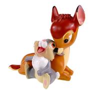 Christmas Inspirations Figurine de jardin Bambi et heurtoir - 28 x 27 cm - Décoration Disney résistante aux intempéries - Statue en polyrésine pour le jardin et la maison - Attire tous les regards