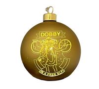 Christmas Inspirations Harry Potter - Boule de Noël Dobby éclairée - 10 cm - Ornement en verre avec LED blanc chaud - Boule elfe - Sous licence officielle - Décoration de Noël à piles et figurine de