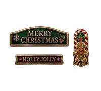Christmas Iron Truck Emblem Sticker - Vintage Car Window Decal