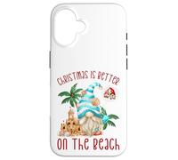 Christmas is Better on The Beach Funny Xmas GNOME Coque pour iPhone 16