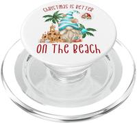 Christmas is Better on The Beach Funny Xmas GNOME PopSockets PopGrip pour MagSafe