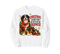 Christmas is Better with My Bernese Mountain Dog Lights Sweatshirt