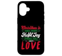Christmas is Family, Friends Love Memories Funny Xmas Coque pour iPhone 16
