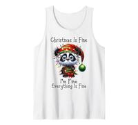 Christmas is Fine I'm Fine Grumpy Xmas Panda Bear Débardeur