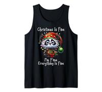 Christmas is Fine I'm Fine Grumpy Xmas Panda Bear Débardeur