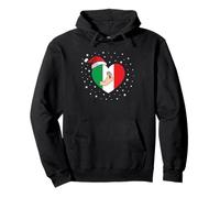 Christmas Italian Hand Gesture Italy Flag Italiano Santa Hat Sweat à Capuche