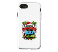 Christmas July Squad Summer Santa Hat Sunglasses Palm Tree Coque pour iPhone SE (2020) / 7/8