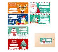 Christmas Labels Stickers | Self Adhesive Sticker | Gift Wrapping Name Label | Personalised for Party Bags, Cards, Envelopes and Xmass Decorations