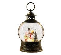 Christmas Lantern Musical Christmas Snow Globes USB&Battery Powered Rotating Glittering Water Lanterns - Plays 8 Songs Including Jingle Bells & Lights Up with Changing LED Colours,Home Décor Gift 13cm