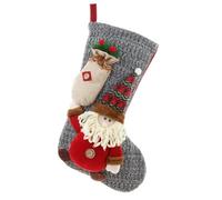 Christmas Large Boots Christmas Tree Decorations Candy Bag Santa Claus Elk Snowman Christmas Sock(Color 12)