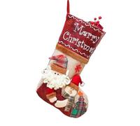 Christmas Large Boots Christmas Tree Decorations Candy Bag Santa Claus Elk Snowman Christmas Sock(Color 6)