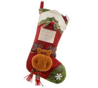 Christmas Large Boots Christmas Tree Decorations Candy Bag Santa Claus Elk Snowman Christmas Sock(Color 15)