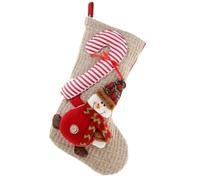 Christmas Large Boots Christmas Tree Decorations Candy Bag Santa Claus Elk Snowman Christmas Sock(Color 10)