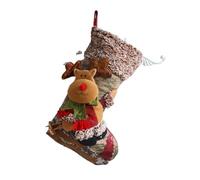 Christmas Large Boots Christmas Tree Decorations Candy Bag Santa Claus Elk Snowman Christmas Sock(Color 1)