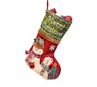 Christmas Large Boots Christmas Tree Decorations Candy Bag Santa Claus Elk Snowman Christmas Sock(Color 7)