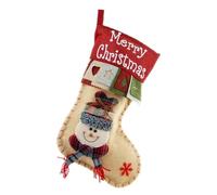 Christmas Large Boots Christmas Tree Decorations Candy Bag Santa Claus Elk Snowman Christmas Sock(Color 8)