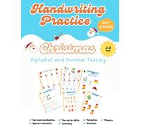 Christmas Letter and Number Tracing Book. Christmas Alphabet Practice Workbook for Preschoolers. Handwriting Practice Workbook. Ages 3-6.: Christmas ... Trace Letters and Learn the English Alphabet.