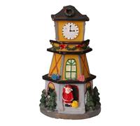 Christmas Lighted Village, Holiday Display Set, Festive Tabletop Centerpiece, 11.5x6.5cm, Warm Glow Decor Accent, Compact Winter Scene, Multicolor Lights, for Study, Bedroom, Living Room, Events