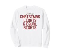 Christmas Lights & Equal Rights Mère de Noël féministe Sweatshirt